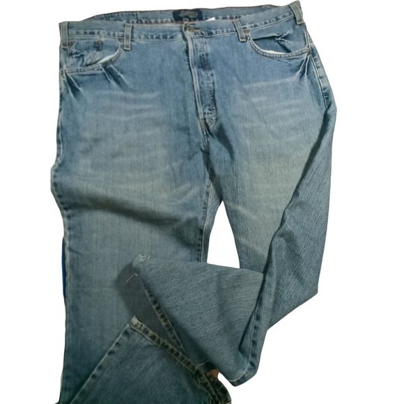 Levi Strauss Signature Men's Jeans Cotton W42xL30 Low Rise Straight Leg - Picture 1 of 7